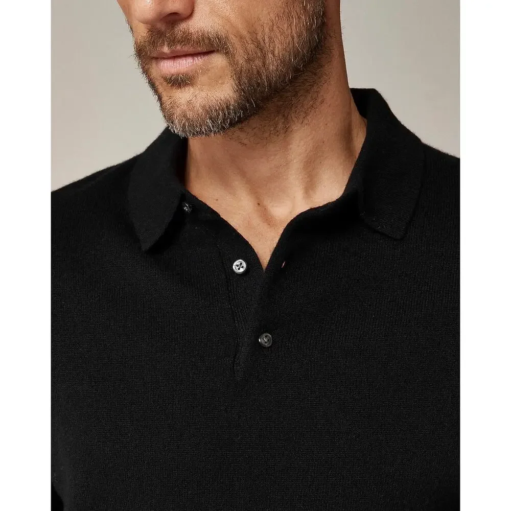 J. Crew Cashmere collared sweater-polo in Black NWT size Medium